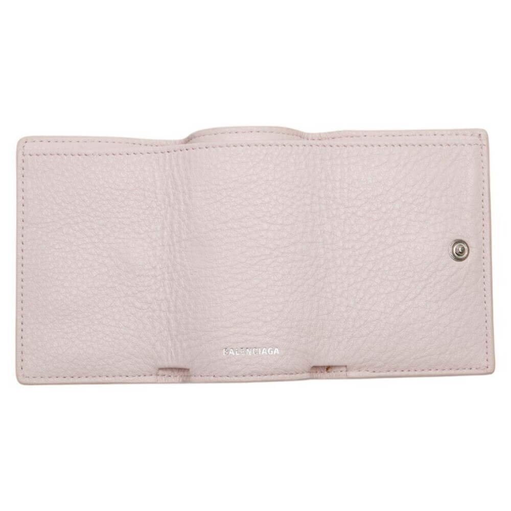 Balenciaga Leather fold Wallet Paper Pink Compact Tri - Picture 6 of 8